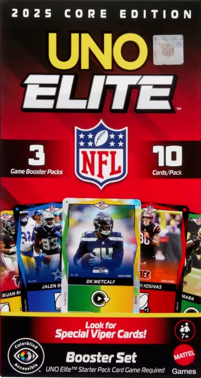 Uno Elite NFL 2025 Core Edition Booster Set