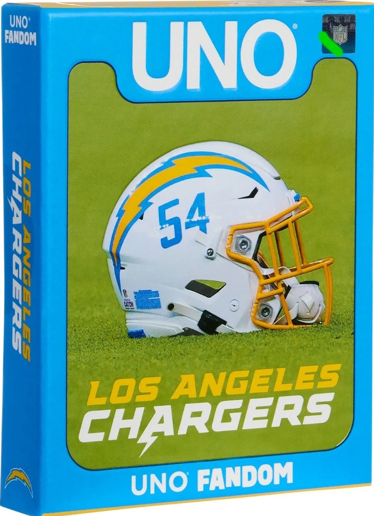 Uno Fandom: NFL Los Angeles Chargers Uno