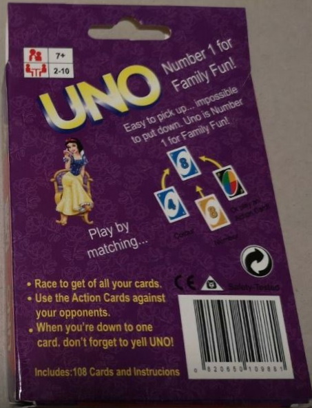 Fake Disney Princess Uno