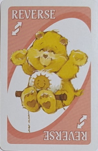 Care Bears Pink Uno Reverse Card