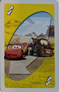 Cars (2012) Yellow Uno Reverse Card