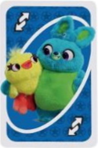 Disney Pixar 25th Anniversary Blue Uno Reverse Card