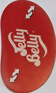 Jelly Belly Red Uno Reverse Card