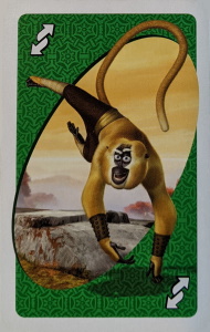 Kung Fu Panda Green Uno Reverse Card