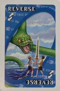 Magic Tree House Blue Uno Reverse Card