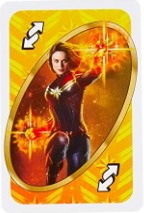 Marvel Avengers (2018) Yellow Uno Reverse Card