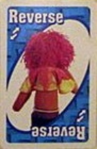 Muppet Show Blue Uno Reverse Card