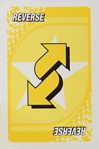 NSYNC Yellow Uno Reverse Card