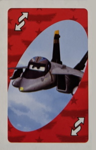 Planes (2014) Red Uno Reverse Card